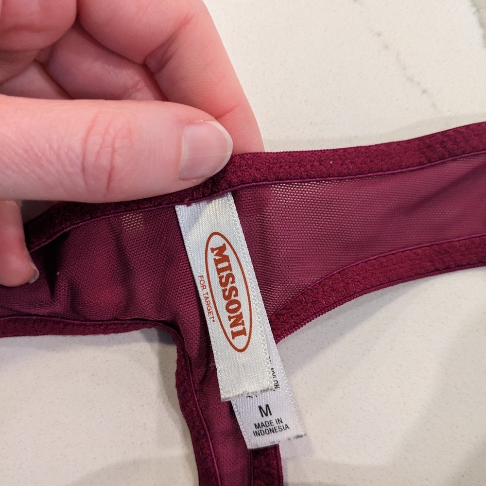 LAST CHANCE 2011 Missoni for Target Teddy/Thong Co Ord Set - Picture 7 of 8